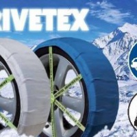 Kit coppia di calze da neve per pneumatici per auto Drivetex 4x4 taglia 46