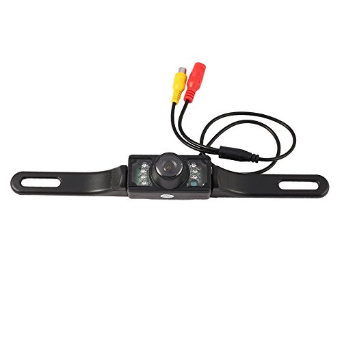 Kit di telecamere di retromarcia per auto con porta targa posteriore e sistema di visione notturna a LED universale con trasmettitore e ricevitore wireless 2.4G