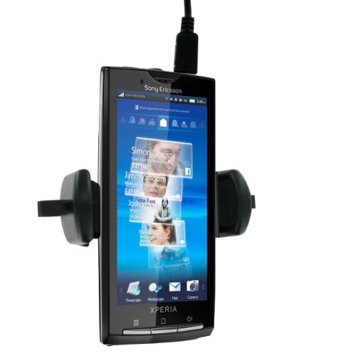 Kit Mobile - Caricabatterie per auto, cavo di alimentazione e supporto per Sony Ericsson, Asin parentale
