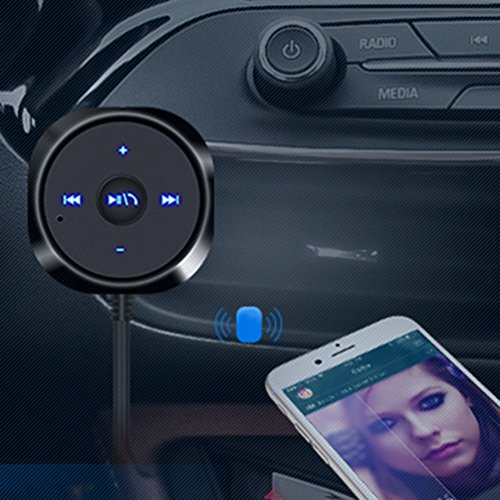 Kit per auto Bluetooth stereo ricevitore musicale MP3 player vivavoce, ingresso AUX da 3.5 mm
