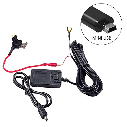 Kit telecamera auto filo rigido Hardwire Dash Cam con commutatore mini USB interfacce