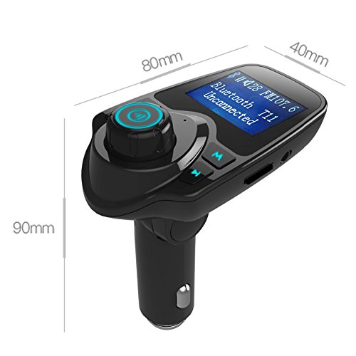 Kit Trasmettitore FM con display Bluetooth per le mani Radio Free ricevitore radio adattatore per auto Con Flash Drive 5V 2.1A USB Car Charger MP3 Player TF di sostegno