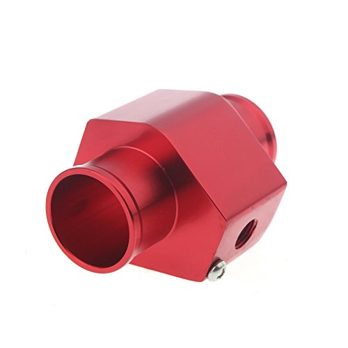 KKmoon Acqua temperatura Temp giunto tubo sensore misuratore radiatore tubo adattatore 34mm rosso