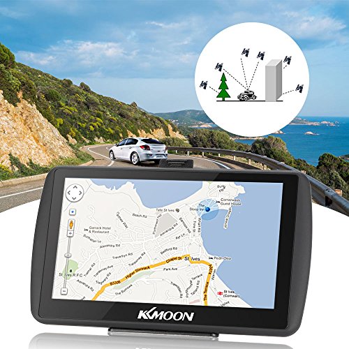 KKmoon GPS Navigatore 128MB 4GB GPS Navigator 7 Pollici HD Schermo di Tocco Auto Portatile MP3 Video Lettore Sistema di Intrattenimento per Auto con Mappa Libera FM Ebook Gioco
