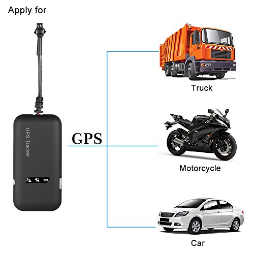 KKmoon GPS Tracker per Auto GSM Tracker Monitor Antifurto SMS iOS Andriod APP Allarme di Posizionamento in Tempo Reale per Auto, Moto e Camion