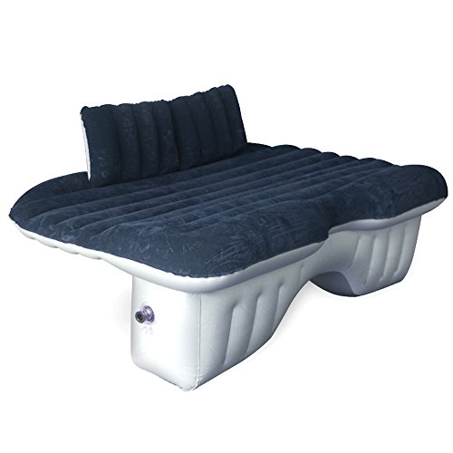 KKmoon Materasso di aria di auto letto di viaggio coprisedile posteriore gonfiabili cuscini popolarmente superficie multifunzione per viaggio campeggio