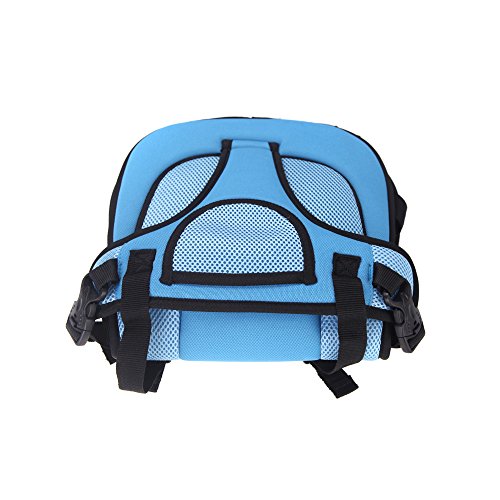 KKmoon - Seggiolino di sicurezza portatile per auto, adatto per neonati e bambini, dotato di cuscino foderato, cinture di sicurezza e tracolla