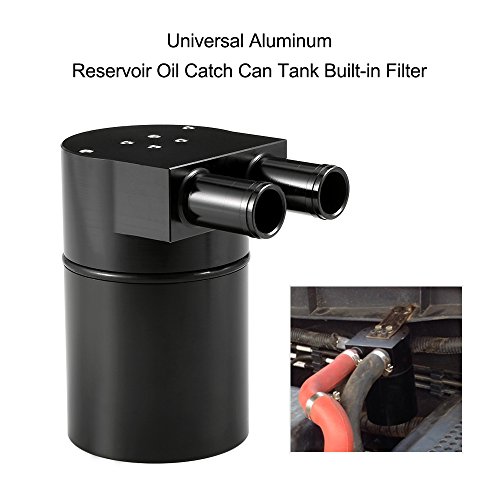 Kkmoon universale aluminum Reservoir oil Catch can serbatoio con filtro integrato; Engine Oil Catch Tank can kit di sfiato