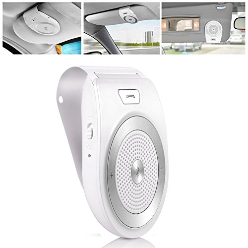 Klj Bluetooth vivavoce per auto, kit vivavoce per auto stereo Multipoint wireless speaker per qualsiasi smartphone, iPhone, iPad, Samsung Galaxy, HTC, LG, smartphone Android & tablets-klj