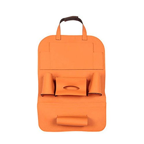 Kobwa Protezioni/ Organizer Sedile Posteriore Con Tasca Per IPad Tablet, Ideale Come Bambino Calci Tappetino Auto (Orange)