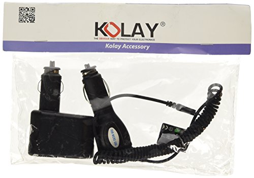 Kolay - Caricatore auto con doppia presa accendisigari, per BlackBerry Porsche Design P