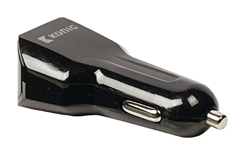 König CS42UC001BL Adattatore USB Universale per Auto a Doppia Porta da 2.1 A e 2.1 A