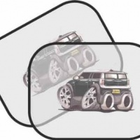 Koolart personalizzato Auto Mini Clubman Parasole della macchina