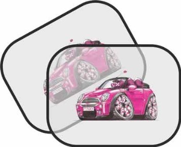 Koolart personalizzato Auto Mini Cooper Pinky Parasole della macchina