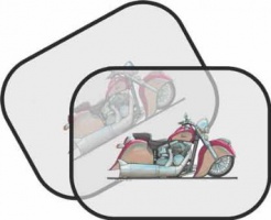 Koolart personalizzato Moto Indian Easy Rider Parasole della macchina
