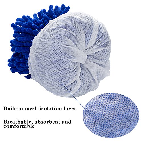 Kurbieh lavaggio auto guanto in microfibra Essentials kit per la pulizia 4 in 1 confezione