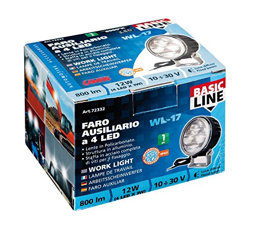 Lampa 72332 Faro Ausiliario Wl-17 Luce Ampia 10-30V, 4 LED