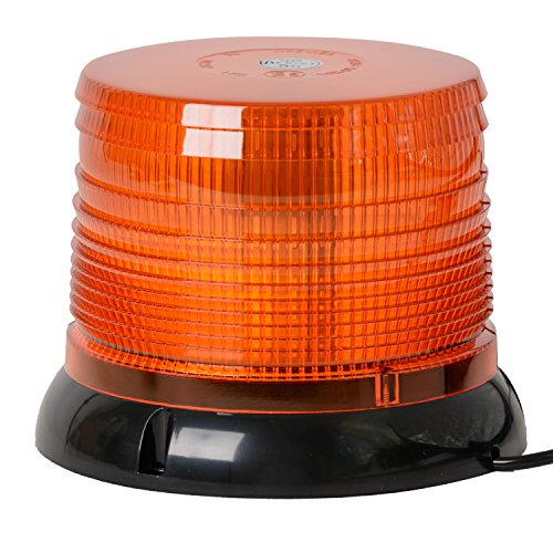 Lampada, Luce di segnalazione di emergenza a 40 LED, faro lampeggiante arancione, con base magnetica, spina accendisigari 12 V / 24 V