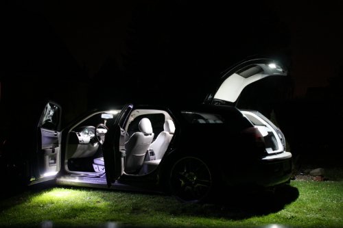 Lampadine a LED canbus per illuminazione interna BMW Serie 3 E90, 6 pezzi, colore: bianco