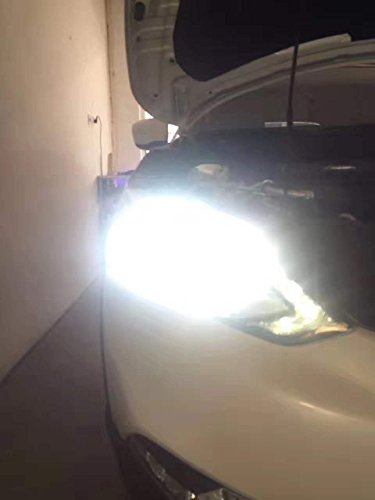Lampadine LED a bulbo H7, per fari auto, 1 coppia, 20.000 lumen, 6000 K, colore bianco puro, super luminose, abbaglianti/anabbaglianti/fendinebbia/luci da guida, con kit di conversione tutto in uno
