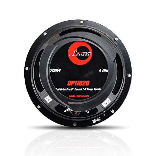 Lanzar opti828 opti-drive Pro Serie 8 1200 W 8 Ohm coassiale Gamma completa altoparlante subwoofer