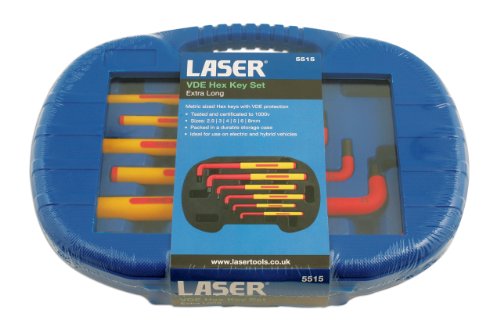 Laser 5515 A Extra lungo VDE Set di chiavi a brugola
