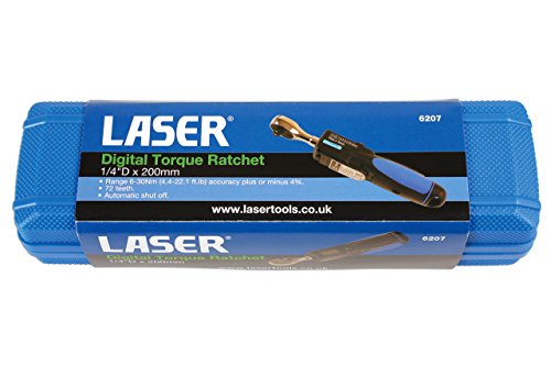 Laser, 6207, chiave digitale a cricchetto, diametro da 6,3 mm