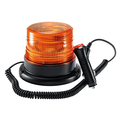 LED luce stroboscopica, Appow ambra emergenza lampeggiante magnetico warning Beacon per camion veicolo con spina accendisigari 12 V (30 LED)
