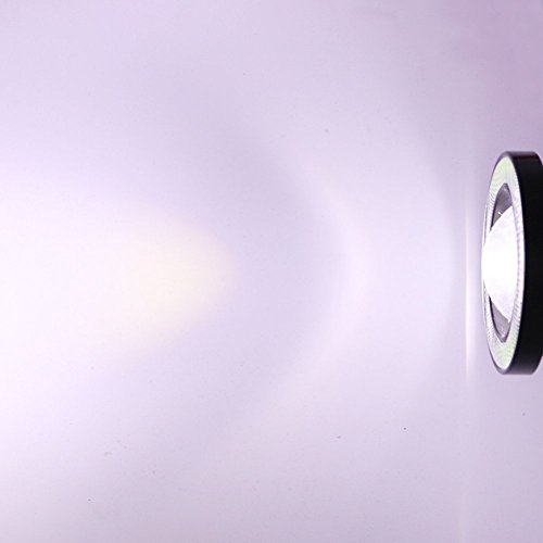 Ledholyt 2PCS High Power COB LED proiettore Fog Light Angel Eye Halo anello DRL guida lampada allo xeno bianco, White, 3.5in 12.00 volts