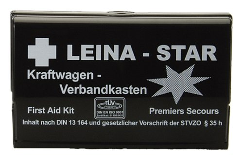 Leina 73600 - Cassetta del pronto soccorso a norma DIN 13164 B, con coperta termica di sopravvivenza