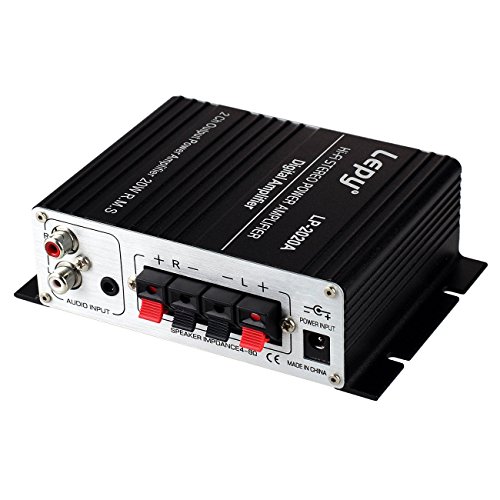 LEPY LP- 2020A HIFI (2 x 20W) Amplificatore Audio Stereo per MP3 MP4 Telefono Computer DAC ecc + Rifornimento di Corrente Alternata Adattatore del Caricatore di DC 13.5V 3A