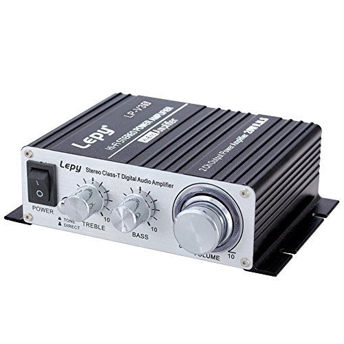 Lepy LP-V3s piccolo amplificatore HIFI per auto,PC, casa corrente DC12V