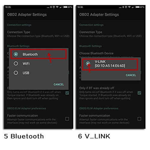 lettore codici di guasto Bluetooth Autool C1 V1.5 OBD Scanner For ElM327 For Torque Android OBDII OBD 2 Strumento di diagnostica auto OBD-II Lettore codici diagnostici di guasto al motore