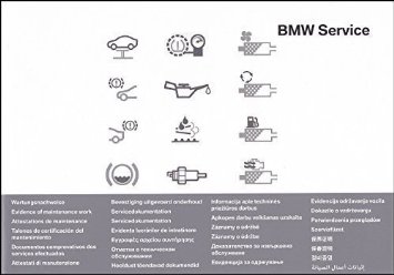 Libretto di servizio original BMW nuovo (universale per tutte le BMW)
