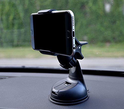Lilware artigli supporto universale da auto per smartphone/GPS con extra Secure – nero/rosso