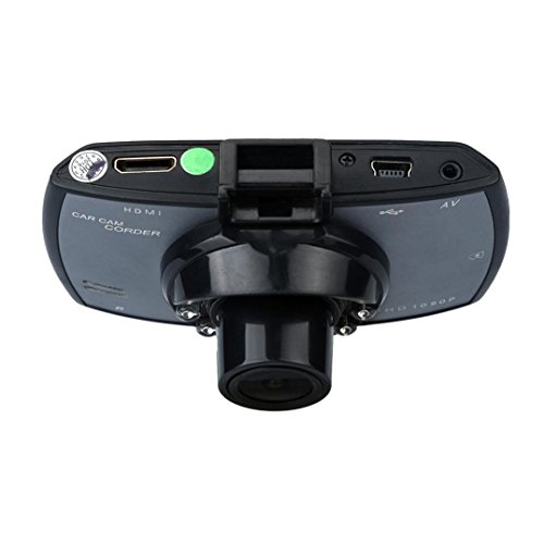 Lonshell 2 x 5,6 cm schermo Full HD 1080p auto DVR veicolo fotocamera, ultra grandangolare 170 ° video registratore, cruscotto Cam con G-Sensor visione notturna (nero)