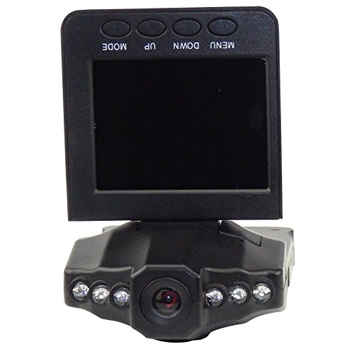 LScommerce® MINI DVR TELECAMERA VIDEOREGISTRATORE PER AUTO HD MONITOR LCD 2.5" VIDEO 6 LED