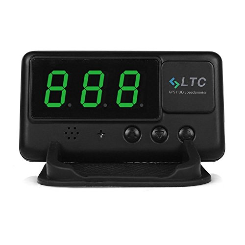 LTC® Universal Auto GPS HUD Head Up Display OBD2 velocità coltello tachimetro con funzione di allarme velocità avvertimento C60
