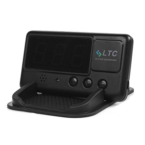 LTC® Universal Auto GPS HUD Head Up Display OBD2 velocità coltello tachimetro con funzione di allarme velocità avvertimento C60