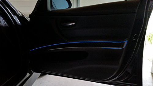 Luce ambientale EL, striscia di luci al neon per interno auto  2 x 2 m, blu