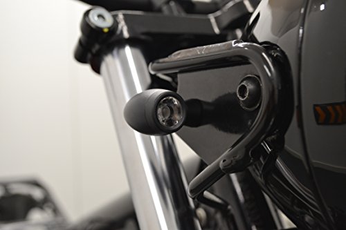 Luci Indicatori di Direzione Piccole Nere CREE LED per Moto Motocicletta