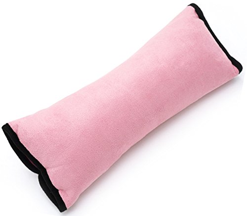 lucklyscar® Cuscino del Cinghia di sicurezza Cuscinetto regolabile cuscino del veicolo per proteggere Testa e Spalla Cuscino poggiatesta da Auto per Bambini (Grigio)