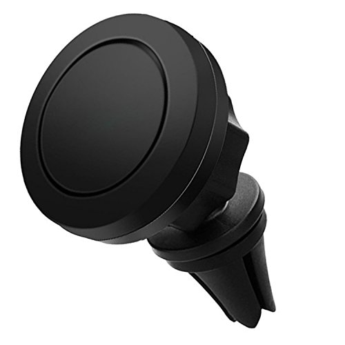 lucklystar® Supporto Magnetico di Movil per griglie del aria di auto supporto rotazione di 360 gradi accessori per dispositivi portatili per Smartphone GPS Navigatore (Nero)