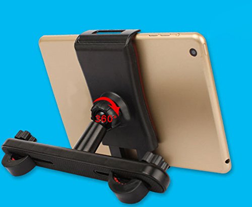 lucklystar® Supporto Poggiatesta Tablet Supporto 360 ° gradi regolabile girante del sedile elettronico di auto supporto poggiatesta Auto per iPad & Smartphone Orange