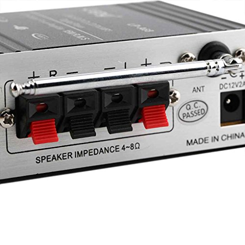 LUFA Amplificatore audio stereo per auto MP3 12V Amplificatore audio USB Amplificatore di potenza DVD MMC Auto da casa