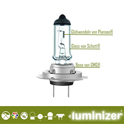 luminizer® autolampe H7 10 X H7 12 V 55 W lampade alogene schweinwerfer anabbaglianti E1 PX26d