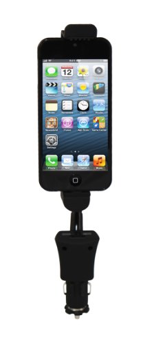 Luxburg® supporto da auto per Apple iPhone iPhone 5S / 5C / 5, iPod Touch 5G, iPod Nano 7G - con funzione di ricarica
