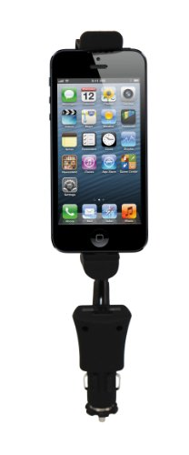 Luxburg® supporto da auto per Apple iPhone iPhone 5S / 5C / 5, iPod Touch 5G, iPod Nano 7G - con funzione di ricarica