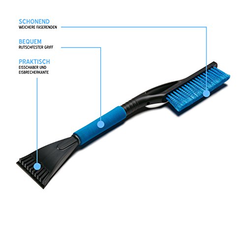 lyvanas Raschiatore – Handy professionale raschietto per ghiaccio con Concetto migliorato [2017] – con spazzola neve in qualità premium