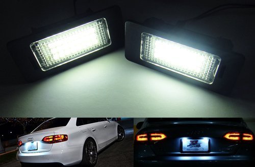 Lzcat ricambi auto luce lampada 24 SMD LED Audi A4 B8 S4 A5 S5 Q5 applicato -2 pezzi/set